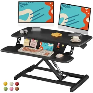 JOY worker 32 inch standing desk converter with magnetic board