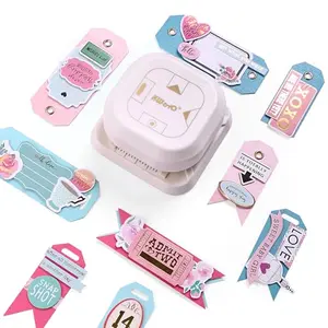 Kaluofan 4 in 1 gift tag paper punch