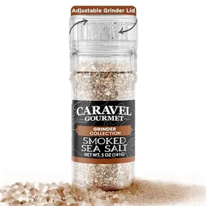 Caravel Gourmet Smoked Alderwood Sea Salt 5-oz grinder