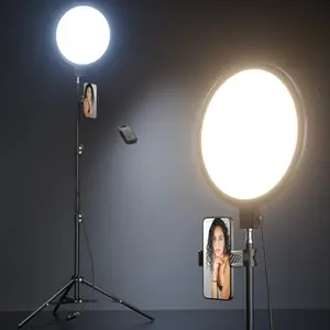 Weilisi ring light with tall tripod for video recording and calls
