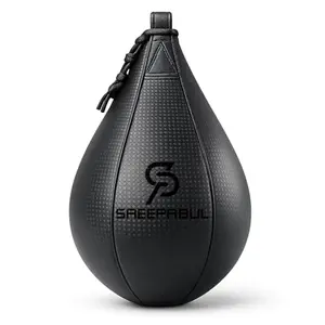 Black PU leather speed bag with diamond texture