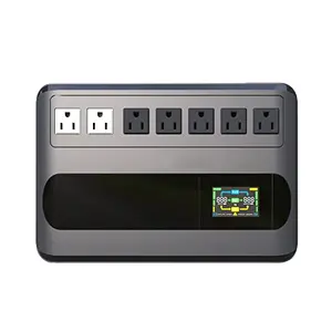 Gitroso GF1000 UPS with LCD display and 7 outlets