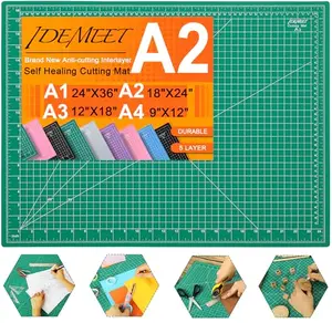 Idemeet self healing cutting mat, green, 18x24 inches