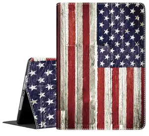 SOMFUAKA iPad Air 11 Case with Vintage American Flag design