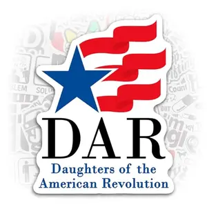 Customizable DAR decal sticker on water bottle