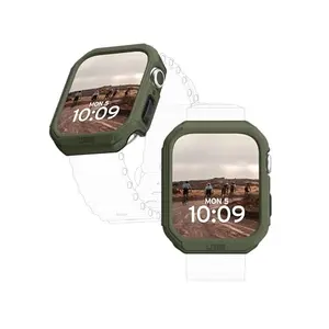 UAG Apple Watch case in olive/black