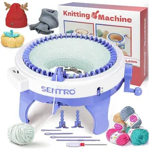SENTRO 48 Needle Knitting Machine with row counter for hats and scarves