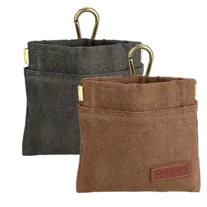 VZZNN two-pack dog treat pouches with auto-closing mechanism