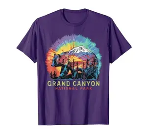 Grand Canyon Tie Dye T-Shirt with 'Grand Canyon Family Trip 2024' graphic