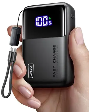INIU compact 20000mAh power bank in hand