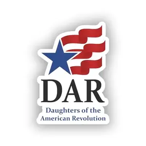 Support Daughters of Revolution vinyl decal on car window