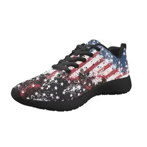 chaqlin men's slip-on sneakers with American flag print