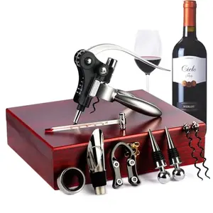 KENSOSO 9-piece wine opener set in wooden box
