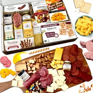 Deluxe Meat and Cheese Gift Basket