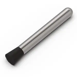 Ohtomber 8-inch stainless steel muddler with nylon head for budget-friendly cocktail prep