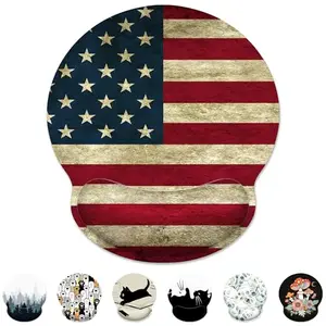 American flag ergonomic wrist rest mousepad for desk decoration