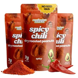 Confusion Snacks Chili Spiced Hot Peanuts bag