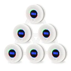 Kesymo wireless interconnected smoke and carbon monoxide detector 6-pack