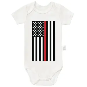 N FAOMIN Firefighter Thin Red Line cotton romper