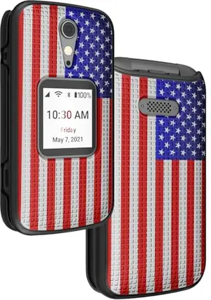 Patriotic case for Jitterbug Flip2 with USA Flag design