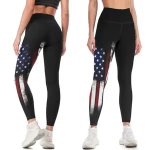 Sjazc patriotic workout leggings for running