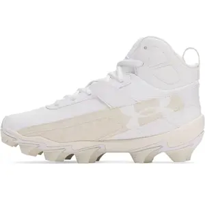 Under Armour Harper 10 white and brown baseball cleats