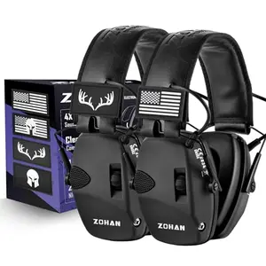 ZOHAN electronic shooting earmuffs 2-pack with patches