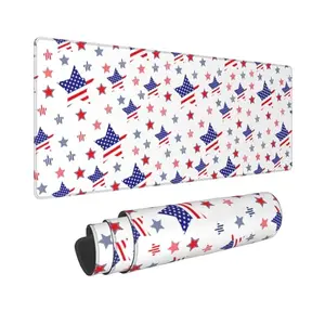 4th of July patriotic stars and stripes mousepad for desk decoration