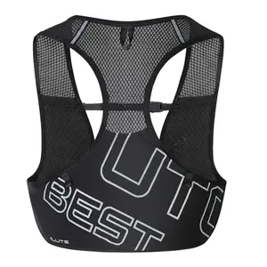 UTOBEST black minimalist running vest with bottle pockets