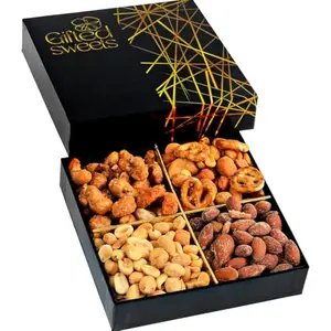 Gifted Sweets flavored nuts gift box with cinnamon cashews and smoked almonds