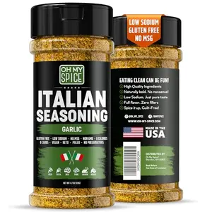 Italian Seasoning Blend Garlic Powder Mix 4.7 oz jar