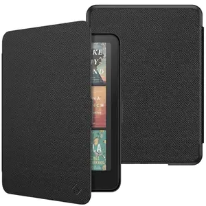 Fintie slim case for Kindle Paperwhite in black, showing front and spine