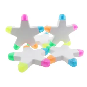 ZQIY 5 star highlighters in pink, orange, blue, green, yellow