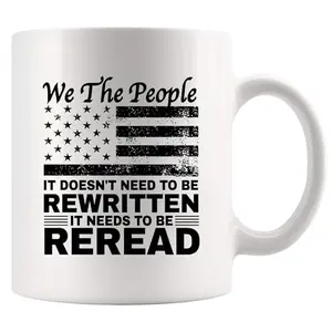 Panvola We The People patriotic constitution coffee mug