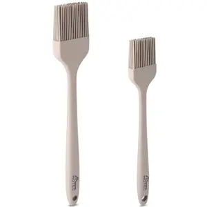 HOTEC silicone basting brushes set of 2 in khaki