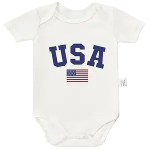 USA flag baby onesie for pregnancy announcement