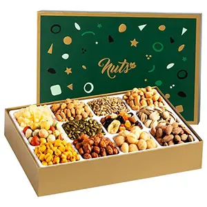 NUTS U.S. assorted nuts and dried fruits gift box with 12 compartments