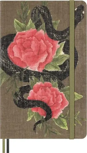 Moleskine Limited Edition Year of the Snake 2025 Notebook, Roses Design