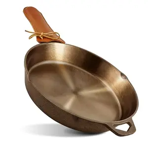 Modern Innovations 10 inch cast iron skillet with polished surface