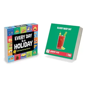 TF Publishing 2026 Every Day's a Holiday desk calendar with colorful daily pages