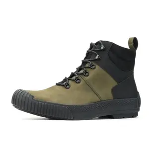 WEOOAR men's hiking boots in green with side zipper
