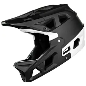 ILM ZL-B068 full face mountain bike helmet black white - triple certified lightweight protection