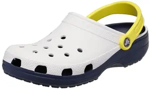 Crocs Kids Classic Retro Sport Clogs in white