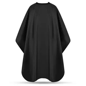 JSAZCKC black polyester barber cape with snap closure