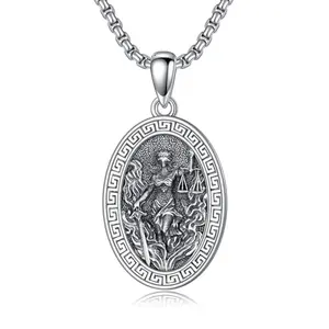 MEIDERBO Lady Justice Necklace in 925 Sterling Silver with Gift Box