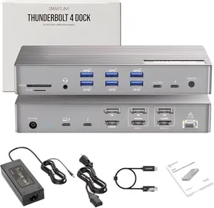 SMARTLINX Thunderbolt 4 Dock with DisplayLink supporting multiple monitors