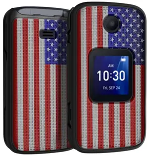 USA Flag design flip phone case for Alcatel Go Flip 4