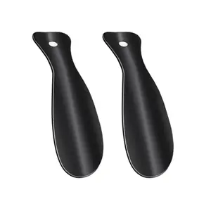 Two YOLCAR 7.3 inch metal shoe horns with hanging holes
