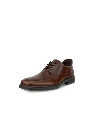 ECCO Helsinki 2.0 easy slip oxford in potting soil brown with apron toe detail