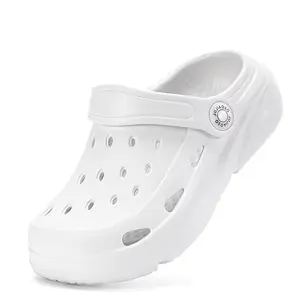 JUJIAOSO Kids Clogs Garden Shoes in white